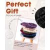 imageFURTALK Womens Satin Lined Knit Beanie Slouchy Winter Hats Skull Soft Warm CapBlack