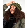 imageFURTALK Womens Satin Lined Knit Beanie Slouchy Winter Hats Skull Soft Warm CapGreen