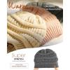 imageFURTALK Womens Satin Lined Knit Beanie Slouchy Winter Hats Skull Soft Warm CapGrey