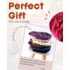 imageFURTALK Womens Satin Lined Knit Beanie Slouchy Winter Hats Skull Soft Warm CapWine Red