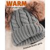 imageFURTALK Toddler Girls Boys Winter Hat Kids Pom Pom Beanie Hats Baby Faux Fur Pom Beanies Warm Soft Toddler HatsGrey