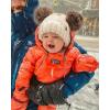 imageFURTALK Toddler Girls Boys Winter Hat Kids Pom Pom Beanie Hats Baby Faux Fur Pom Beanies Warm Soft Toddler HatsRose Red