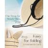 imageFURTALK Womens Summer Straw Beach Sun Hat Wide Brim Handmade Crochet HatsBeige