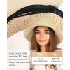 imageFURTALK Womens Summer Straw Beach Sun Hat Wide Brim Handmade Crochet HatsBeige