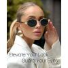 imageFURTALK Retro Oval Sunglasses Womens UV400 Protection Trendy Sun Glasses Sunnies Shades FT8219Tortoise