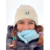 imageFURTALK Beanie Hats for Women Knit Cuffed Winter Hats Soft Warm Cute Ski Skull CapsBlackbeige