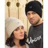 imageFURTALK Beanie Hats for Women Knit Cuffed Winter Hats Soft Warm Cute Ski Skull CapsBlackbeige