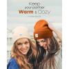 imageFURTALK Beanie Hats for Women Knit Cuffed Winter Hats Soft Warm Cute Ski Skull CapsCaramelbeige