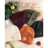 imageFURTALK Beanie Hats for Women Knit Cuffed Winter Hats Soft Warm Cute Ski Skull CapsCaramelbeige