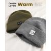 imageFURTALK Beanie Hats for Women Knit Cuffed Winter Hats Soft Warm Cute Ski Skull CapsGreendark Grey