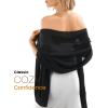 imageFURTALK Chiffon Shawl Wraps for Women Evening Dresses Soft Scarf Formal Wedding Bridal ScarvesBlack
