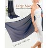 imageFURTALK Chiffon Shawl Wraps for Women Evening Dresses Soft Scarf Formal Wedding Bridal ScarvesNavy