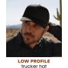 imageFURTALK Mens Trucker Hat Structured Mesh Baseball Cap Adjustable Classic Mens HatBlackgreybrown