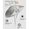 imageFURTALK Sun Hats for Women Ponytail UPF 80 Beach Summer Hat Wide Brim Packable Cowboy HatLight Grey