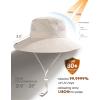 imageFURTALK Womens Sun Hat with Ponytail Hole Beach Hiking Summer Wide Brim UPF 80 Outdoor Protection Foldable Bucket HatBeige