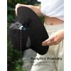 imageFURTALK Womens Sun Hat with Ponytail Hole Beach Hiking Summer Wide Brim UPF 80 Outdoor Protection Foldable Bucket HatBlack