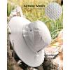 imageFURTALK Womens Sun Hat with Ponytail Hole Beach Hiking Summer Wide Brim UPF 80 Outdoor Protection Foldable Bucket HatLight Grey