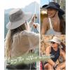 imageFURTALK Womens Sun Hat with Ponytail Hole Beach Hiking Summer Wide Brim UPF 80 Outdoor Protection Foldable Bucket HatLight Grey
