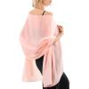 imageFURTALK Chiffon Shawl Wraps for Women Evening Dresses Soft Scarf Formal Wedding Bridal ScarvesPink