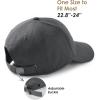 imageFURTALK Mens Structured Baseball Cap Adjustable Washed Cotton Golf Dad Hat Plain Classic Hats for MenBlackgreynavy