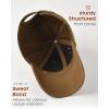 imageFURTALK Mens Structured Baseball Cap Adjustable Washed Cotton Golf Dad Hat Plain Classic Hats for MenBlacknavybrown