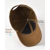 imageFURTALK Mens Structured Baseball Cap Adjustable Washed Cotton Golf Dad Hat Plain Classic Hats for MenBrown