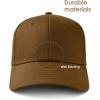 imageFURTALK Mens Structured Baseball Cap Adjustable Washed Cotton Golf Dad Hat Plain Classic Hats for MenBrown