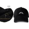 imageFURTALK Mountain Dad Hat Unstructured Soft Vintage Washed Cotton Outdoor Baseball CapBlack