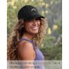 imageFURTALK Mountain Dad Hat Unstructured Soft Vintage Washed Cotton Outdoor Baseball CapBlack