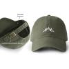 imageFURTALK Mountain Dad Hat Unstructured Soft Vintage Washed Cotton Outdoor Baseball CapGreen