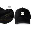 imageFURTALK Smile Face Baseball Cap for Women Men Adjustable Unstructured Washed Low Profile Baseball HatBlack