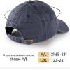 imageFURTALK Unisex Vintage Cotton Washed Distressed Baseball Caps Unstructured Low Profile Adjustable Dad HatNavy