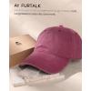 imageFURTALK Unisex Vintage Cotton Washed Distressed Baseball Caps Unstructured Low Profile Adjustable Dad HatWinered