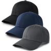 imageFURTALK Mens Structured Baseball Cap Adjustable Washed Cotton Golf Dad Hat Plain Classic Hats for MenBlackgreynavy
