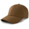 imageFURTALK Mens Structured Baseball Cap Adjustable Washed Cotton Golf Dad Hat Plain Classic Hats for MenBrown