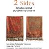 imageFURTALK Reversible Paisley Pashmina Shawl Wraps for Women Soft Exotic Indian Rave Scarf for Evening Dress Festival Scarves07jujube Red