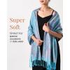 imageFURTALK Reversible Paisley Pashmina Shawl Wraps for Women Soft Exotic Indian Rave Scarf for Evening Dress Festival ScarvesLight Lake Blue