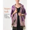 imageFURTALK Reversible Paisley Pashmina Shawl Wraps for Women Soft Exotic Indian Rave Scarf for Evening Dress Festival ScarvesViolet
