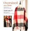 imageFURTALK Scarf for Women Winter Chunky Scarf Womens Shawl Large Oversized Scarves Wraps Gifts for WomenRed