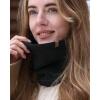 imageFURTALK Winter Neck Warmer Men Ski Neck Gaiter Scarf For Men Women Thick Warm Fleece Windproof ScarvesBlack
