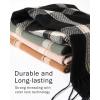 imageFURTALK Winter Scarf for Women Shawl Cashmere Feel Tassel Plaid Large Oversized Scarves WrapsBlack
