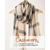 imageFURTALK Winter Scarf for Women Shawl Cashmere Feel Tassel Plaid Large Oversized Scarves WrapsDark Beige