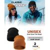 imageFURTALK Beanie Hat for Women Men Winter Hat Womens Cuffed Beanies Knit Skull Cap Warm Ski HatsDark Orange Mixed