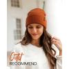 imageFURTALK Beanie Hat for Women Men Winter Hat Womens Cuffed Beanies Knit Skull Cap Warm Ski HatsGreencaramel