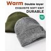 imageFURTALK Beanie Hat for Women Men Winter Hat Womens Cuffed Beanies Knit Skull Cap Warm Ski HatsPine Greenmixed Black