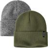 imageFURTALK Beanie Hat for Women Men Winter Hat Womens Cuffed Beanies Knit Skull Cap Warm Ski HatsPine Greenmixed Black