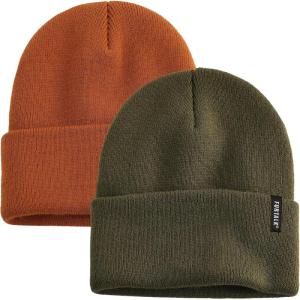 imageFURTALK Beanie Hat for Women Men Winter Hat Womens Cuffed Beanies Knit Skull Cap Warm Ski HatsGreencaramel