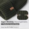 imageFURTALK Beanie for Men Women Thick Winter Unisex Cuffed Beanie Knit Hats Soft Warm Ski HatsGreen