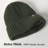 imageFURTALK Beanie for Men Women Thick Winter Unisex Cuffed Beanie Knit Hats Soft Warm Ski HatsGreen