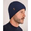 imageFURTALK Beanie for Men Women Thick Winter Unisex Cuffed Beanie Knit Hats Soft Warm Ski HatsNavy